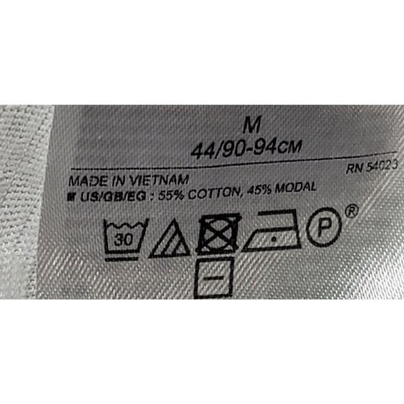 Banana Republic White Slub Knit Exposed Stitching Top Medium Lightweight Stretch - Picture 5 of 5